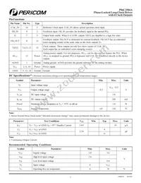 PI6C2504AQE Datasheet Page 2