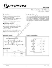 PI6C2504QE Datasheet Cover