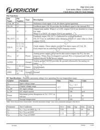 PI6C2510-133ELE Datasheet Page 2