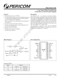 PI6C2510-133ELEX Datasheet Cover