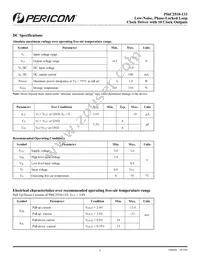 PI6C2510-133LEX Datasheet Page 3