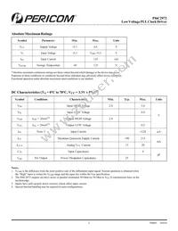 PI6C2972FCE Datasheet Page 5