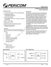 PI6C3421ATEX Datasheet Cover