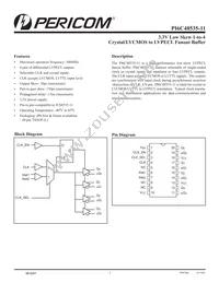 PI6C48535-11LE Datasheet Cover