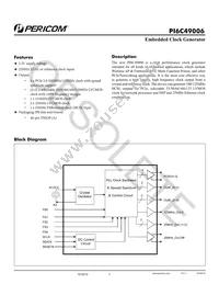 PI6C49006AE Datasheet Cover