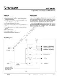 PI6C49016ZDIEX Datasheet Cover