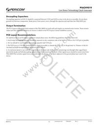 PI6C49019AIE Datasheet Page 13