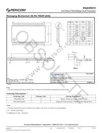 PI6C49019AIE Datasheet Page 16