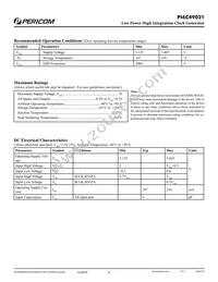 PI6C49021ZDIE Datasheet Page 8