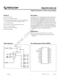 PI6C4911504-03LIE Datasheet Cover