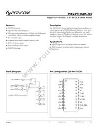 PI6C4911505-04LIE Datasheet Cover