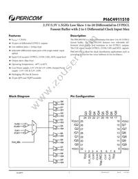 PI6C4911510ZHIE Datasheet Cover