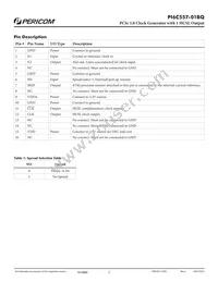 PI6C557-01BQZHIEX Datasheet Page 2