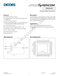 PI6C5912016ZDIEX Datasheet Cover