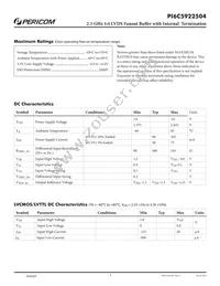 PI6C5922504ZHIEX Datasheet Page 3