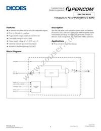 PI6CDBL401BZHIE Datasheet Cover