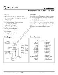 PI6CDBL402BLIEX Datasheet Cover