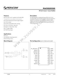 PI6CEQ20200LIE Datasheet Cover