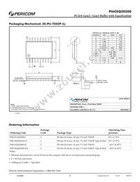 PI6CEQ20200LIE Datasheet Page 9