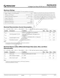 PI6CFGL401BZHIEX Datasheet Page 4