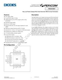 PI6CG18201ZDIE Datasheet Cover