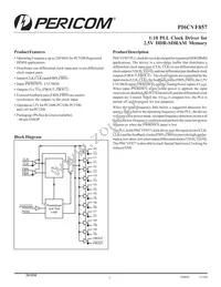 PI6CVF857ZDE Datasheet Cover