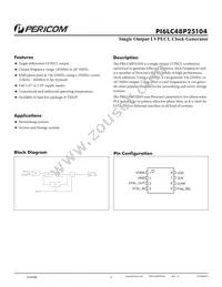 PI6LC48P25104LE Datasheet Cover