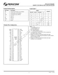 PI74ALVCH16501A Datasheet Page 2