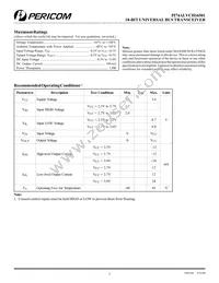 PI74ALVCH16501A Datasheet Page 3