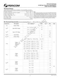 PI74ALVCH16646A Datasheet Page 4