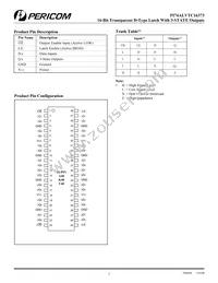 PI74ALVTC16373A Datasheet Page 2