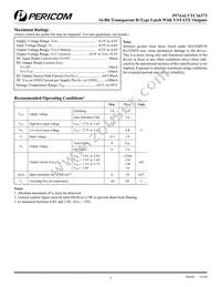 PI74ALVTC16373A Datasheet Page 3