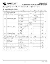 PI74ALVTC16373A Datasheet Page 4