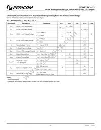 PI74ALVTC16373A Datasheet Page 6