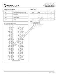 PI74ALVTC16374AEX Datasheet Page 2