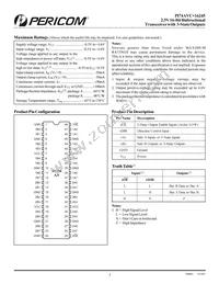 PI74AVC+16245K Datasheet Page 2