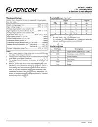 PI74AVC+16820AE Datasheet Page 2