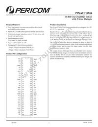 PI74AVC16834KE Datasheet Cover