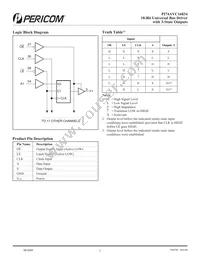 PI74AVC16834KE Datasheet Page 2