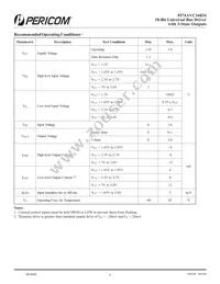 PI74AVC16834KE Datasheet Page 4