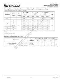 PI74AVC16834KE Datasheet Page 6