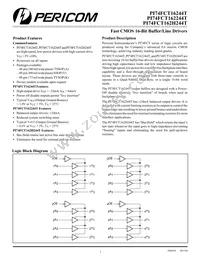 PI74FCT162244ATV Datasheet Cover