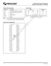 PI74FCT162373ATV Datasheet Page 2