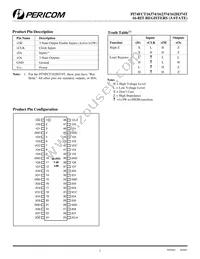PI74FCT162374ATV Datasheet Page 2