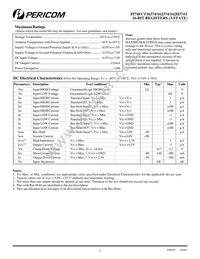 PI74FCT162374ATV Datasheet Page 3