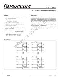 PI74LCX16244AEX Datasheet Cover