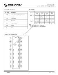 PI74LCX16374AE Datasheet Page 2