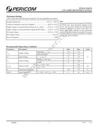 PI74LCX16374AE Datasheet Page 3