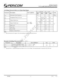 PI74LCX16374AE Datasheet Page 5