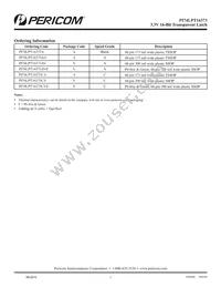 PI74LPT16373AV Datasheet Page 7